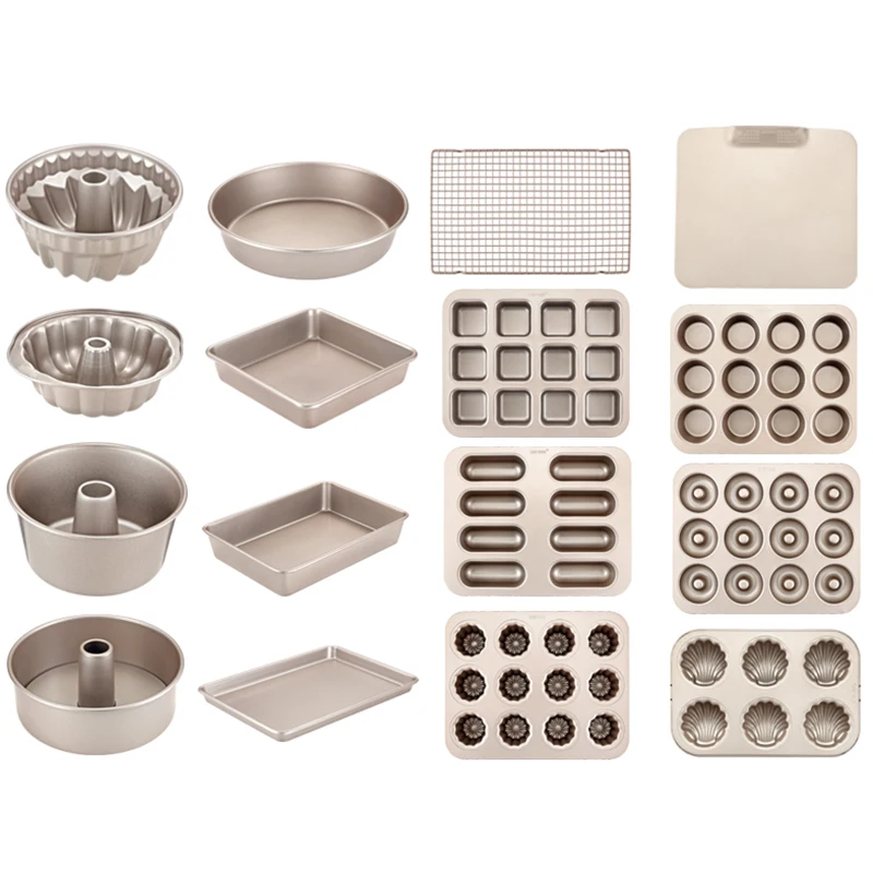 CHEFMADE Oven Bakeware Non-stick Carbon Steel Nonstick Non Stick Round Chiffon Tube Angel Food Baking Tray Cake Pan