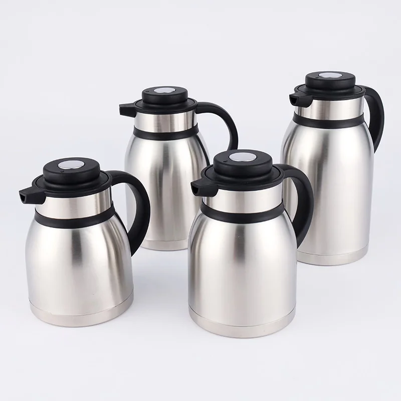 Hot sale thermo jug office coffee tea dinning vacuum heat kettle stainless steel insulation thermos flasks