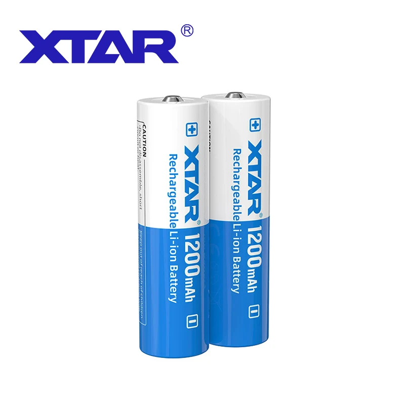 XTAR длительный цикл жизни 1200 мАч 3 7 В 14500 литиевая аккумуляторная батарея для фонарика фар