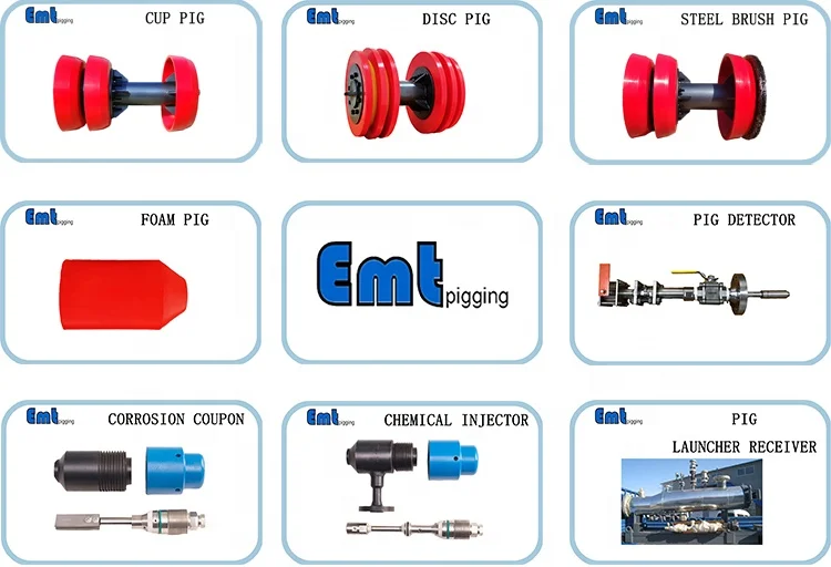 Customized Polyurethane 6 Disks Pig For Pigging System For Pipe Cleaning