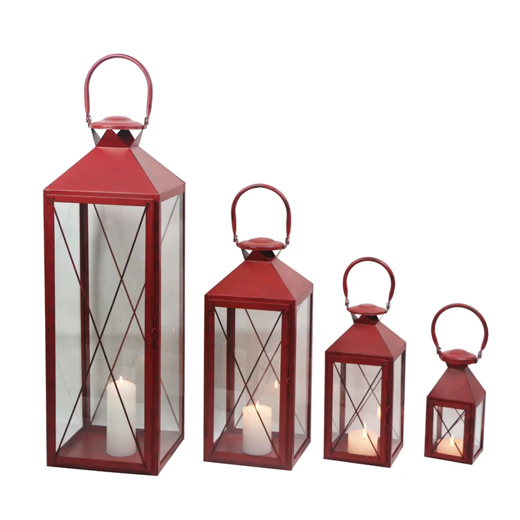 Set of 4 big size arabic metal lanterns