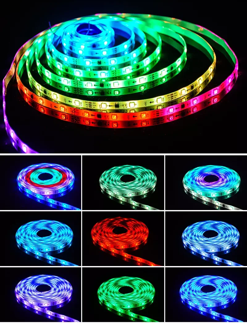 Addressable ws2811 Magic digital dream color rgb led strip RGBIC waterproof 5050 rgb led strip light