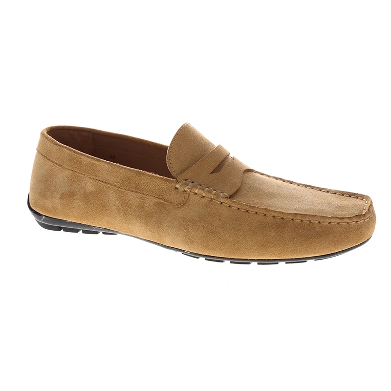 Simple Style Yellow Genuine Calf Suede Men Casual Shoes
