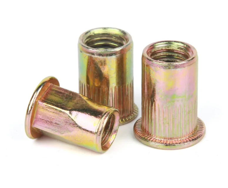 Китайская фабрика, оцинкованные заклепочные гайки m3 m12 m8, Накатанная Закрытая заклепочная гайка