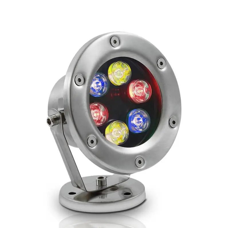 
underwater High power multi color dmx control led round underwater light stainless steel ip68 