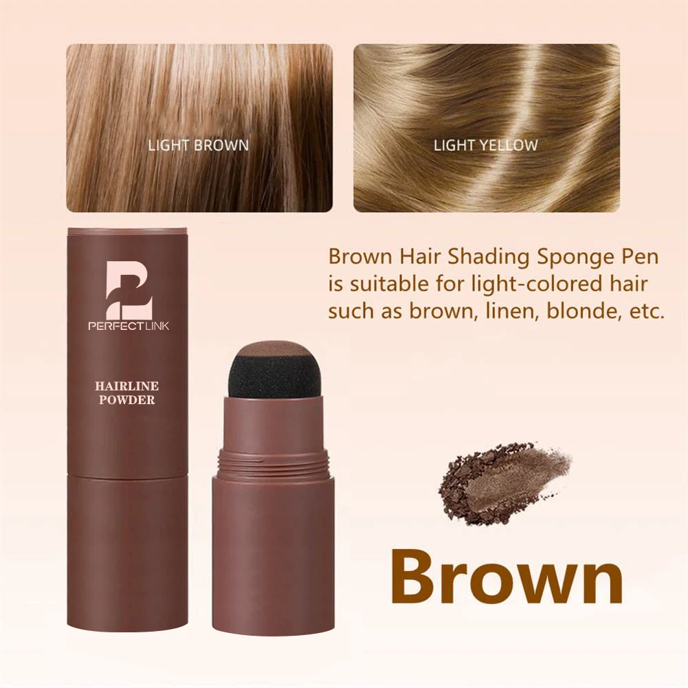 Private Label Wholesale Hairline Shadow Powder Instantly Color Shadow Cover Gray Hair Root Hair Touch-Up Hairline Powder