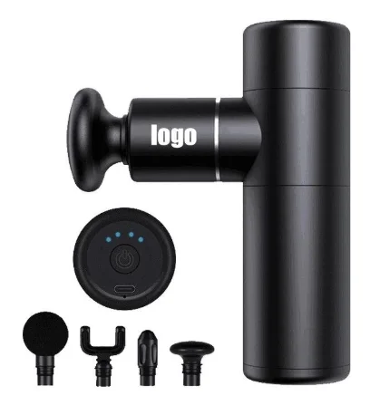 
Top Aluminum Adjustable Low Sound Deep Tissue Massage Gun Smart Upgraded Body Relax Cordless USB Mini Fascia Muscle Massage Gun 