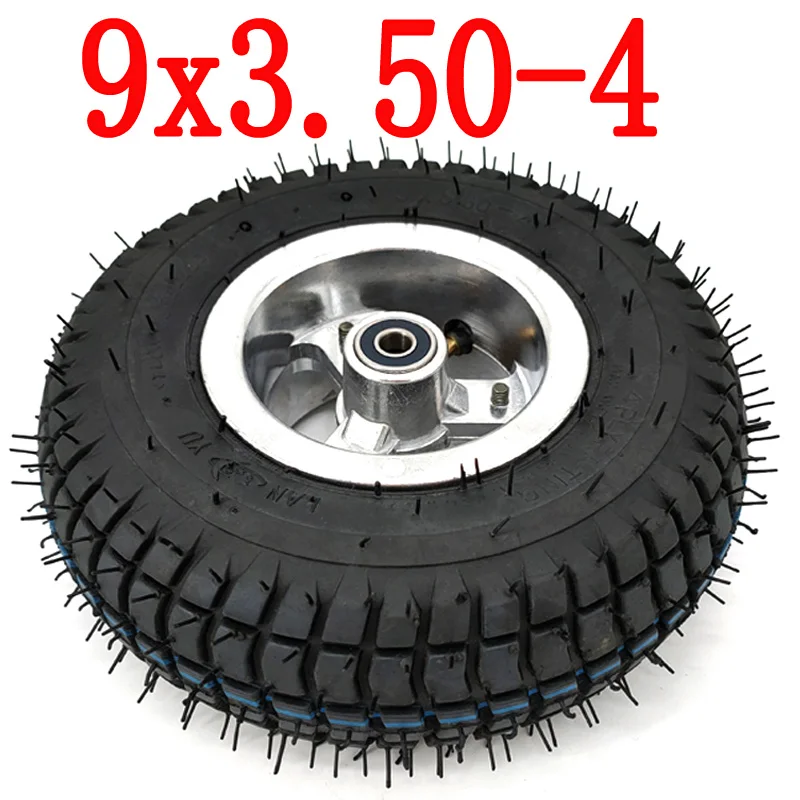 High Quality 9 Inch Wheel 9x3.50-4 Tires Tyre Inner Tube  Rim For Gas Scooter Skateboard Pocket Bike Electric Tricycle