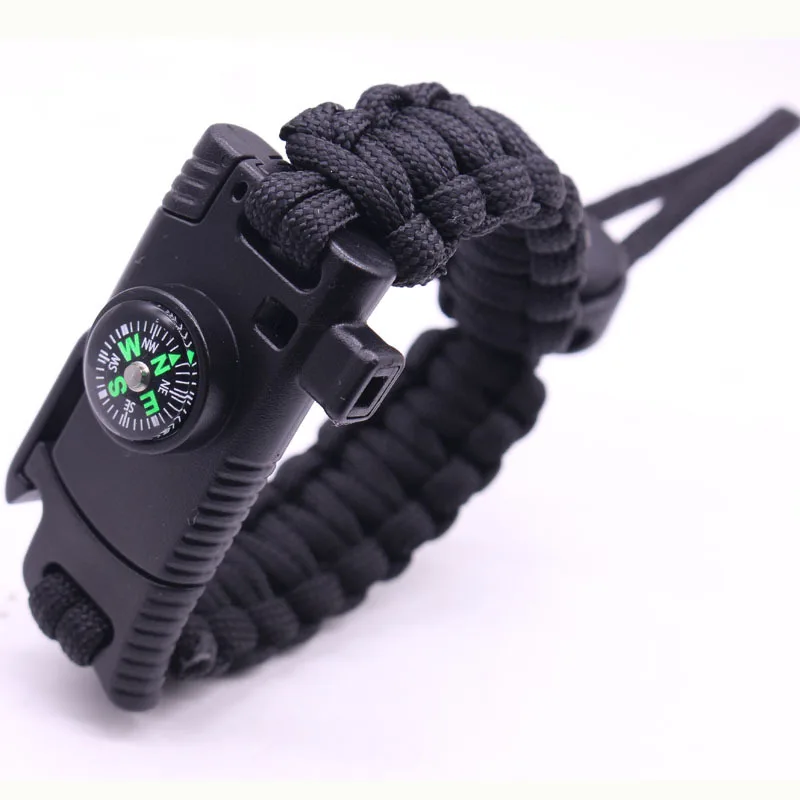 Bracelet Knife Outdoor Lighter Knife Multifunctional Hand Rope Camping Bracelets Survival Outdoor Adventure Emergency Bracelet