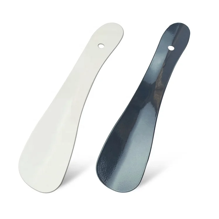 17.5cm travel short stainless steel shoe horn with coating