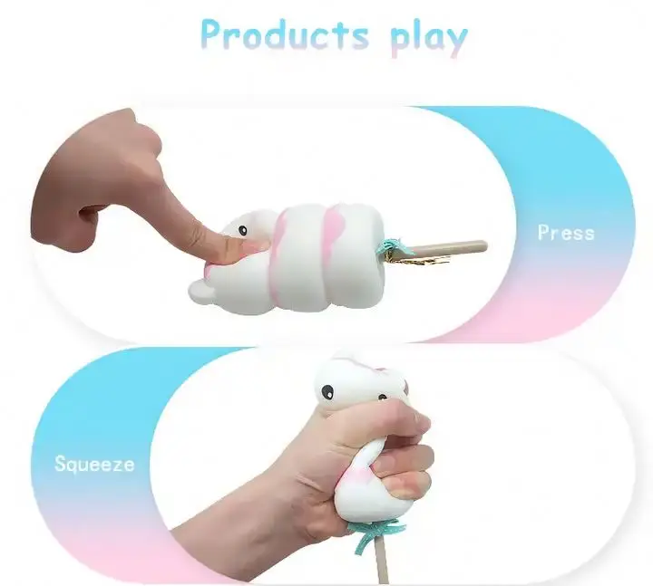 Kawaii Squishy Marshmallow Toys Animal Mochi Squishies New Children Stress Relief Toys