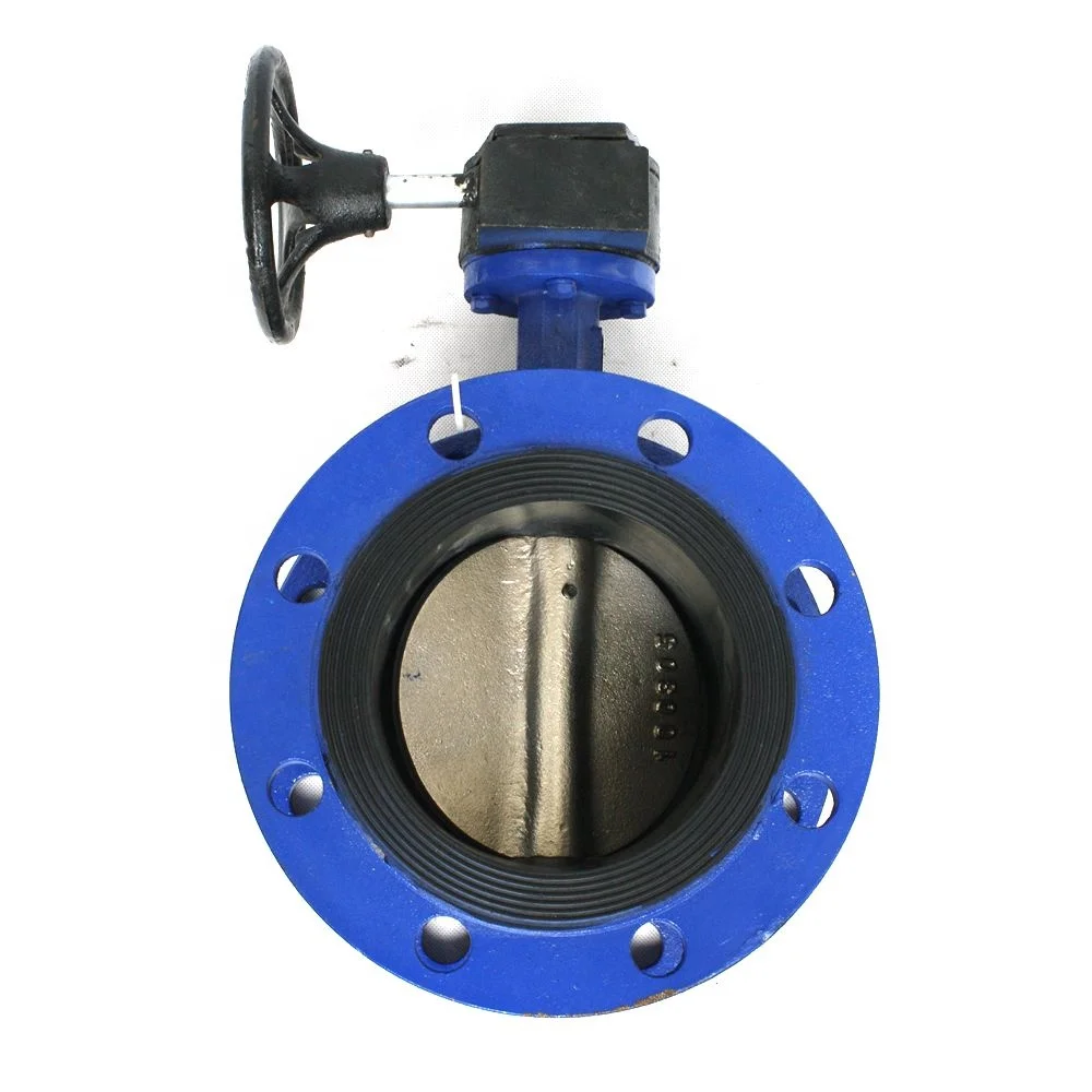 
China Supplier New Invention Cast Iron Gearbox Manual Operated Lug Type Water Control Butterfly Valve Price List 