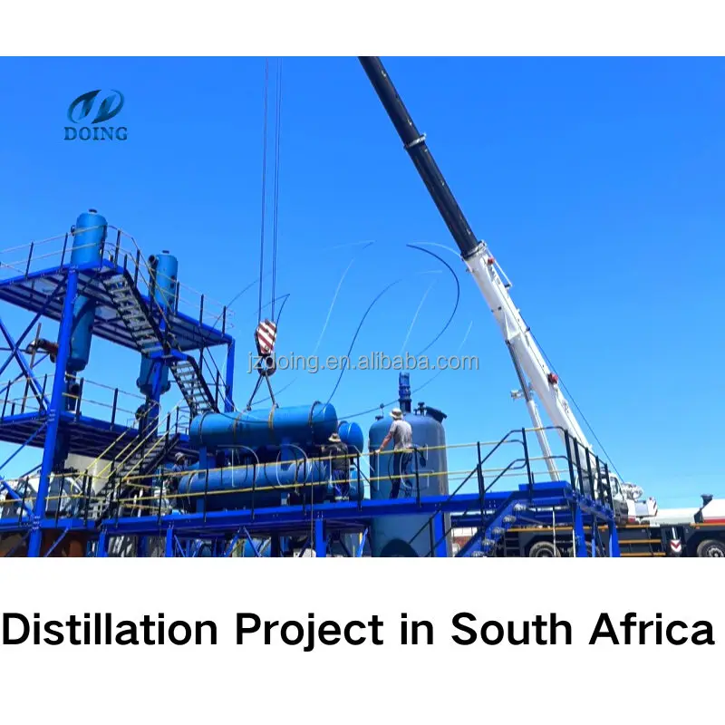 Used motor engine oil distillation reactor for sale Refin crude pyrolysis oil to diesel distillation machine for sale