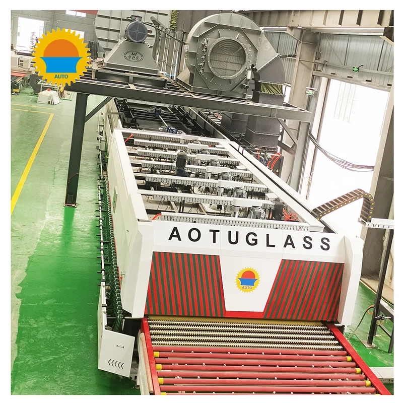 Hot sales AOTU factory flat and bending glass tempering furnace machine