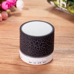 Factory Price mini crack speaker colorful LED BT wireless portable Speaker for iphone for samsung for xiaomi