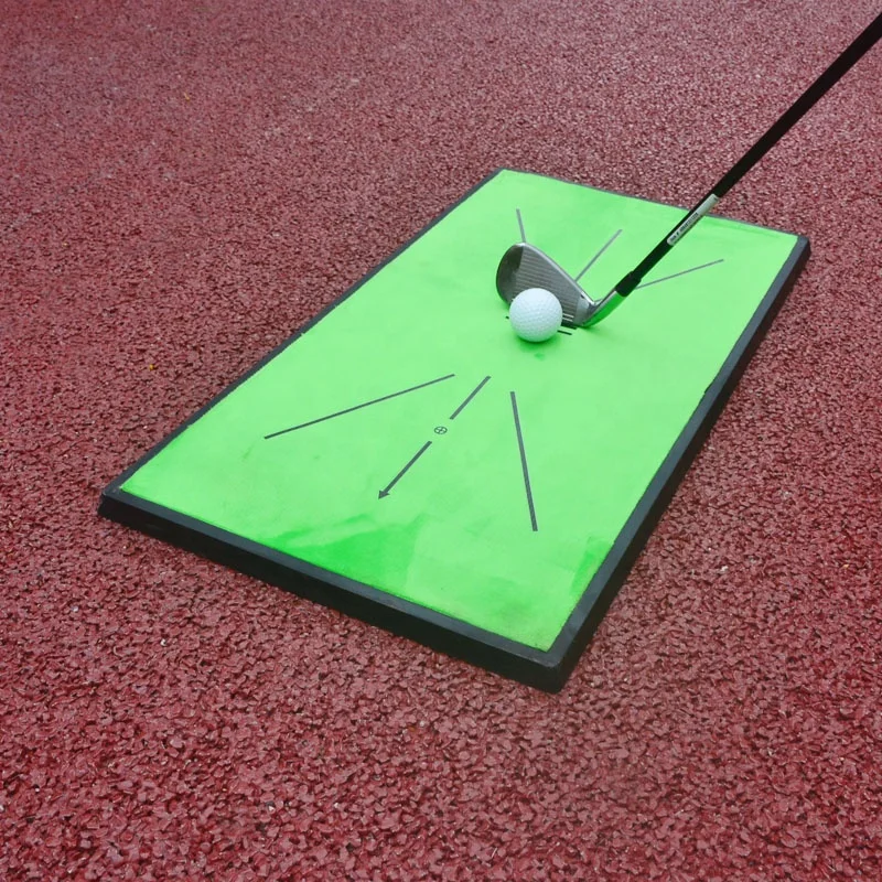 Analysis Swing Path and Correct Hitting Posture Rubber Backing Golf Practice Mat