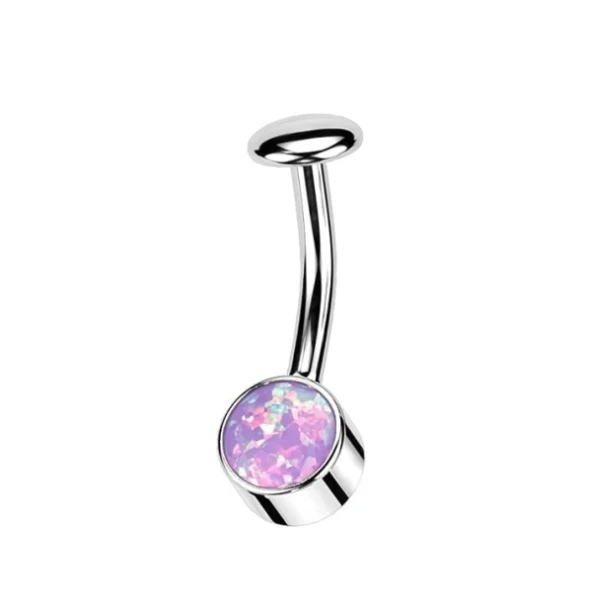 Wholesale G23 Implant Grade Titanium Opal Navel Piercing Floating Belly Jewelry Belly Button Rings