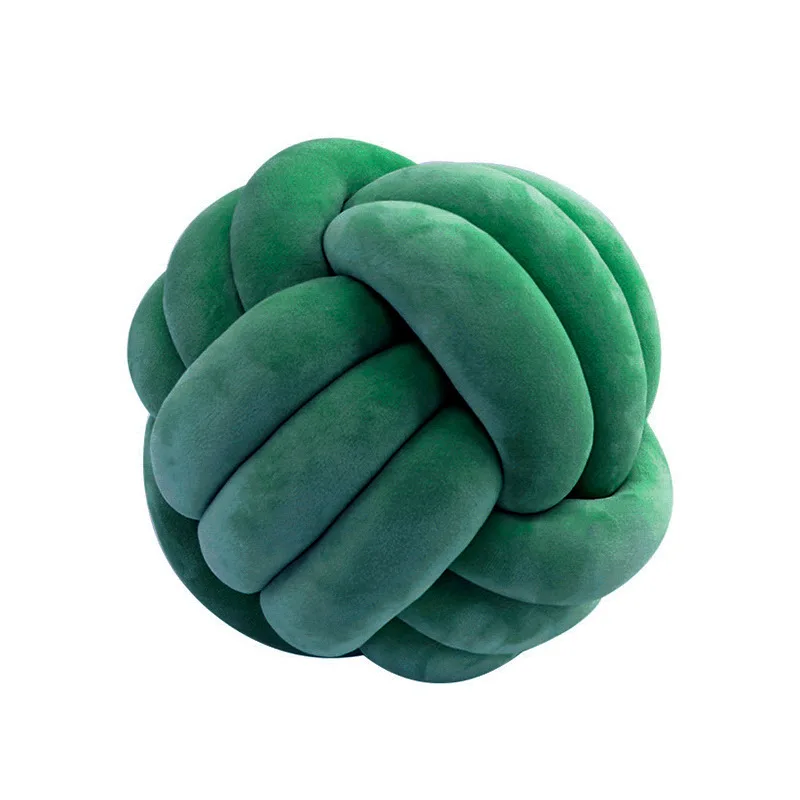 Knot Ball Throw Pillow B Soft Plusch Knotted Round Pillows for Sensory Stress Relieving Aesthetic & Cute Small Decorative