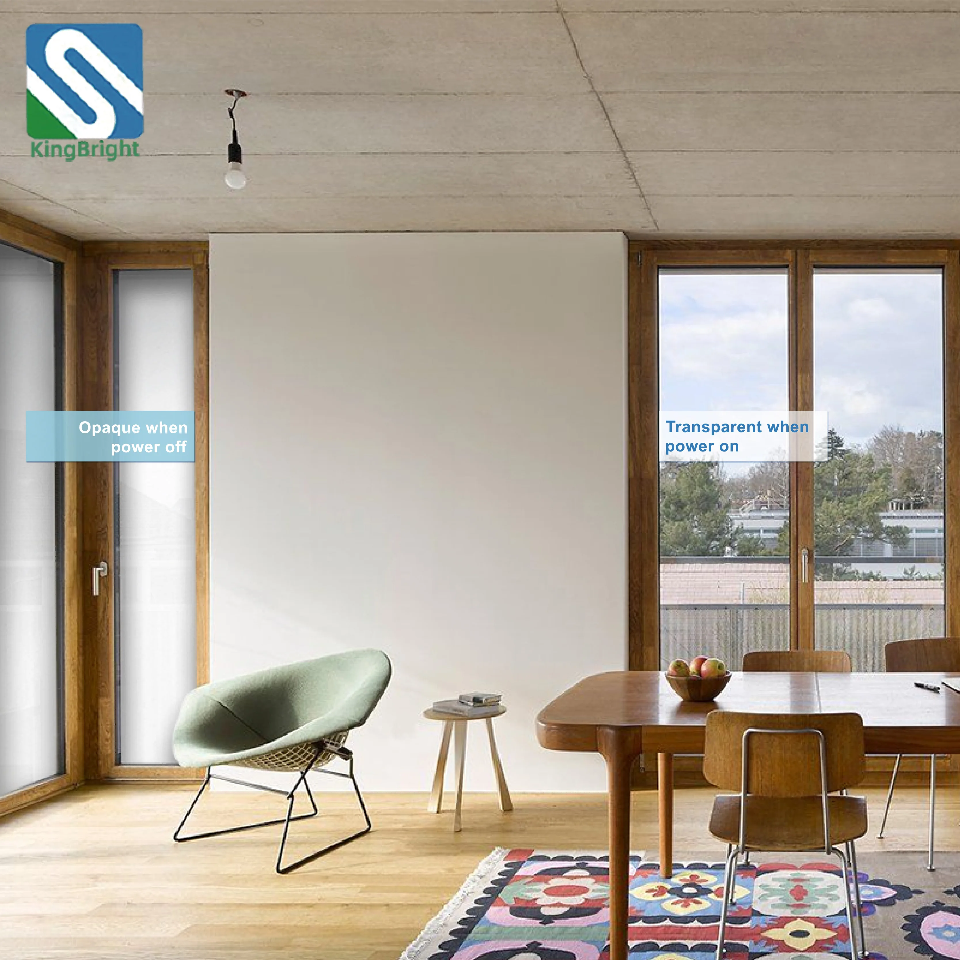 2023 hot sale tinting smart PDLC film manufacture electric switchable smart window glass film