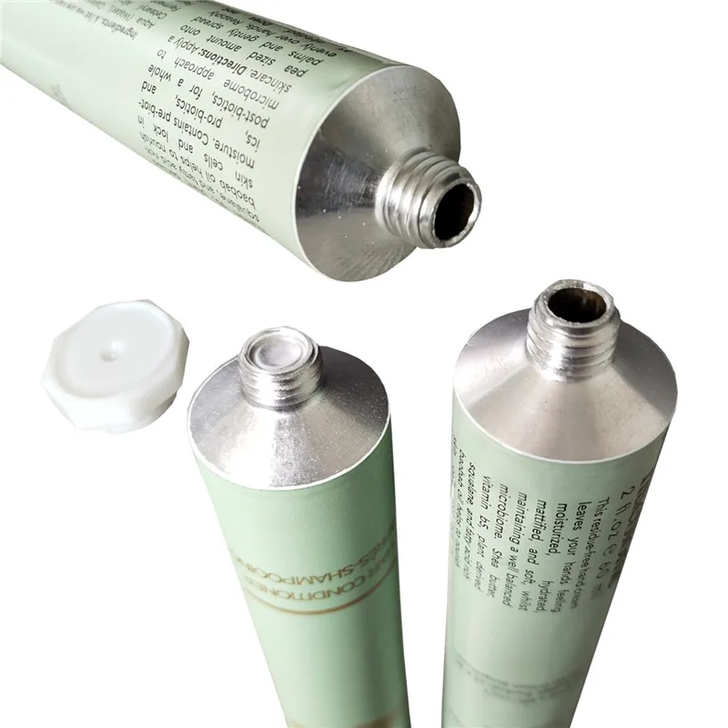 
10g 15g 30g Lip Balm Container Pure Aluminium Soft Tubes Recyclable Package Oil Wax Collapsible Cosmetics Tube 