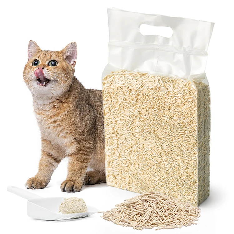 Muawu Clean Cat Litter Wholesale factory good price quality Natural material Eco-friendly Factory Flushable TOFU Cat litter