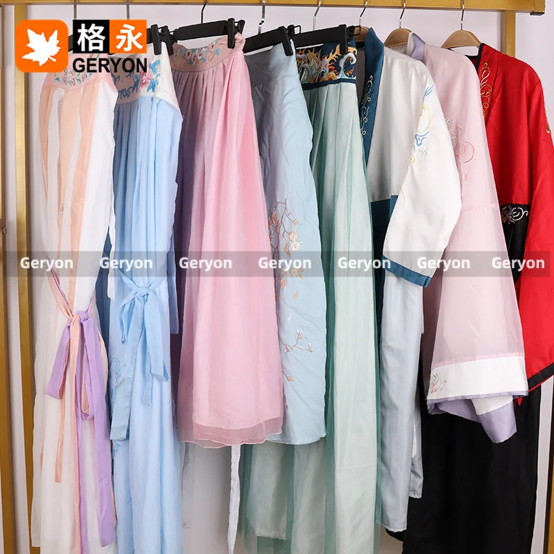 GERYON cosplay tang dynasty chinese hanfu dress hanbok korean traditional used women clothes second hand bulk