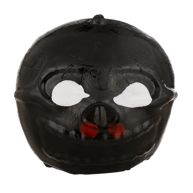 High Quality Promotional Novelty Design Environmental-Friendly Colorful TPR Squeeze Skull Splat Ball Toys