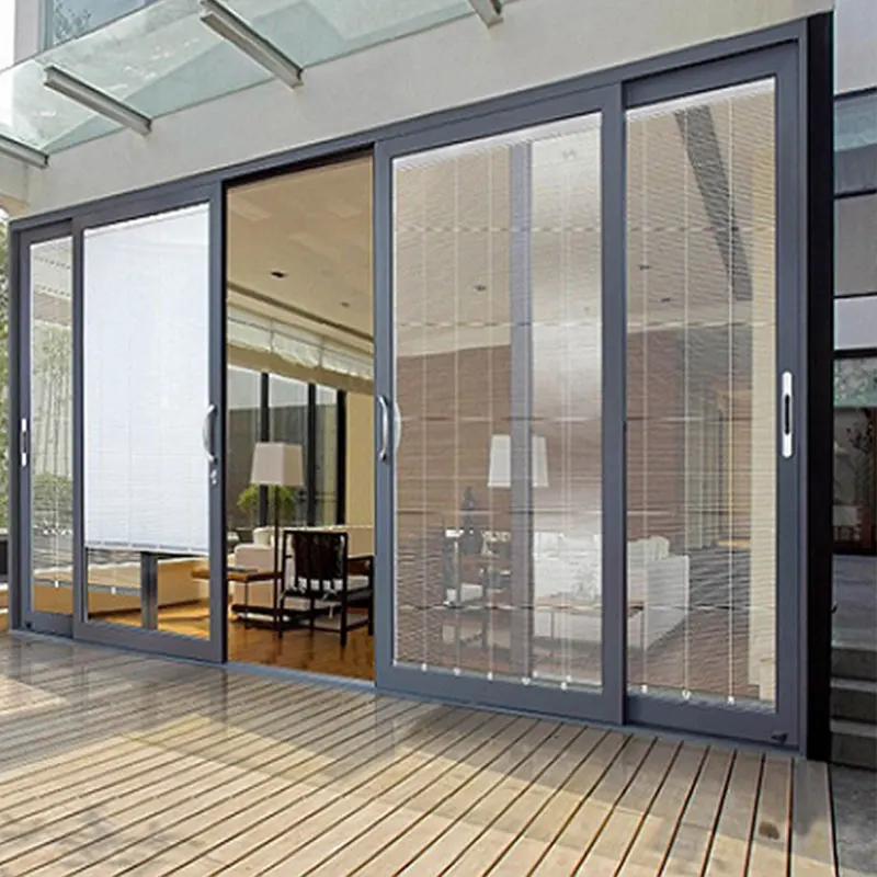 Sunnysky индивидуальные алюминиевые раздвижные двери ударопрочные Ураганные окна и