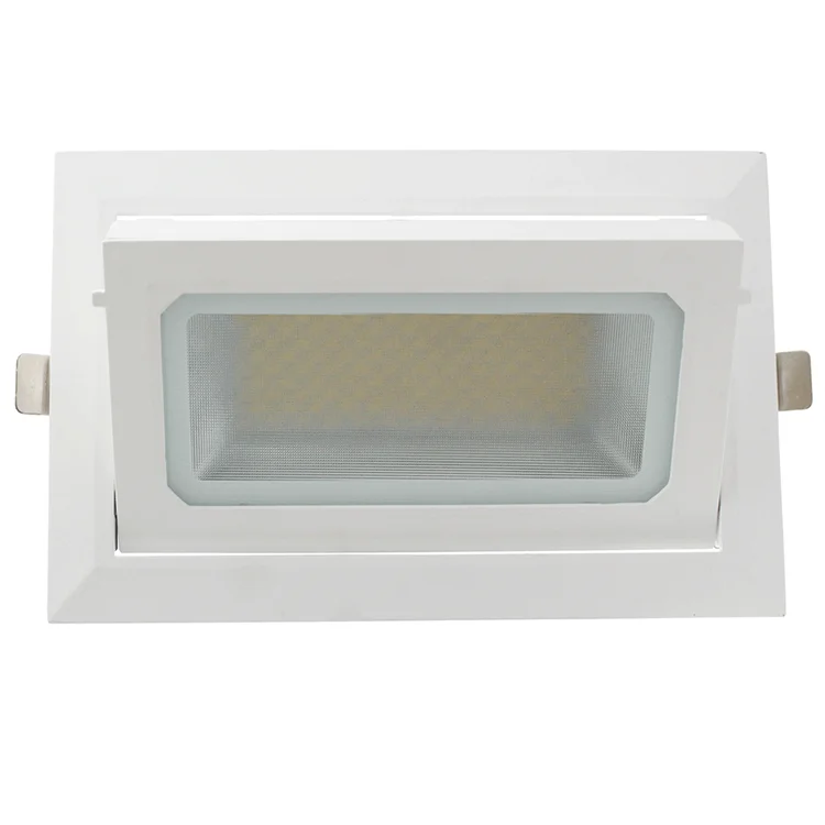 30W 40W 50W high power recessed rectangular led down light rectangle led downlight ceiling light