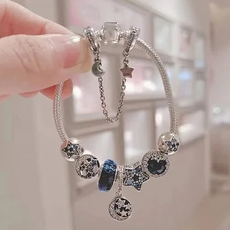 Fringed Dream Catcher Crystal Designer Charms For Diy Bracelet Sparkling Stars Beaded Delicate Bracelet For Women