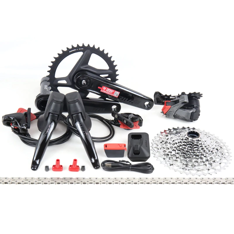 SRAM Rival ETAP AXS WIDE road bike Variable Speed Groupset 42T 1X12 speed DUB with battery Hydraulic Disc Brake