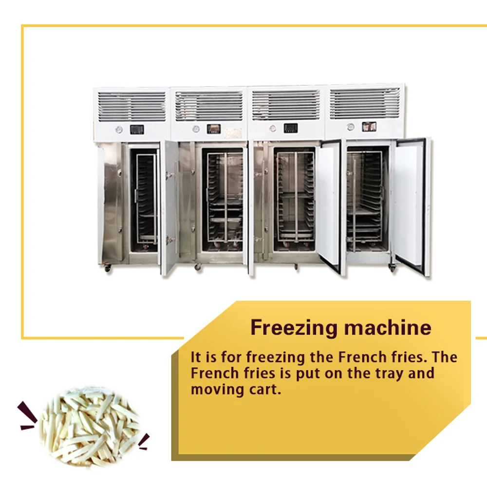 TCA commission potato french fries making machinery frozen french fries production line