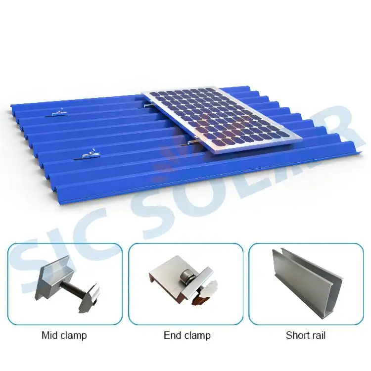 U channel solar panel mounting rails Aluminum Racking Roof Solar Panel Mounting System Solar Mini Rail