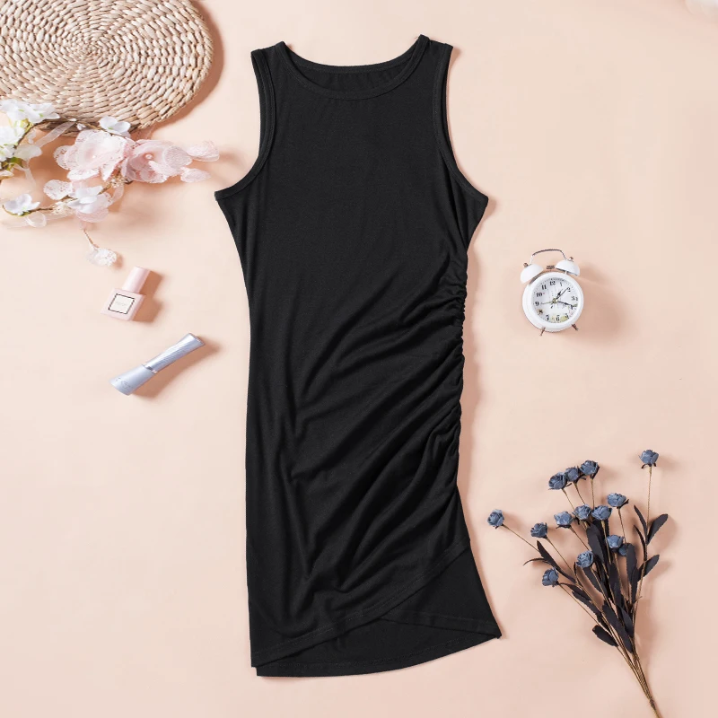 2022 New Arrivals Y2K Casual Elegant Sleeveless Bodycon Dresses Women Summer Dress