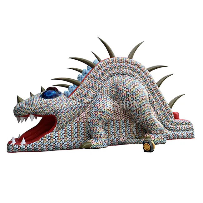 Giant Dinosaur Shape Slide Adults Inflatable Dry Bouncer