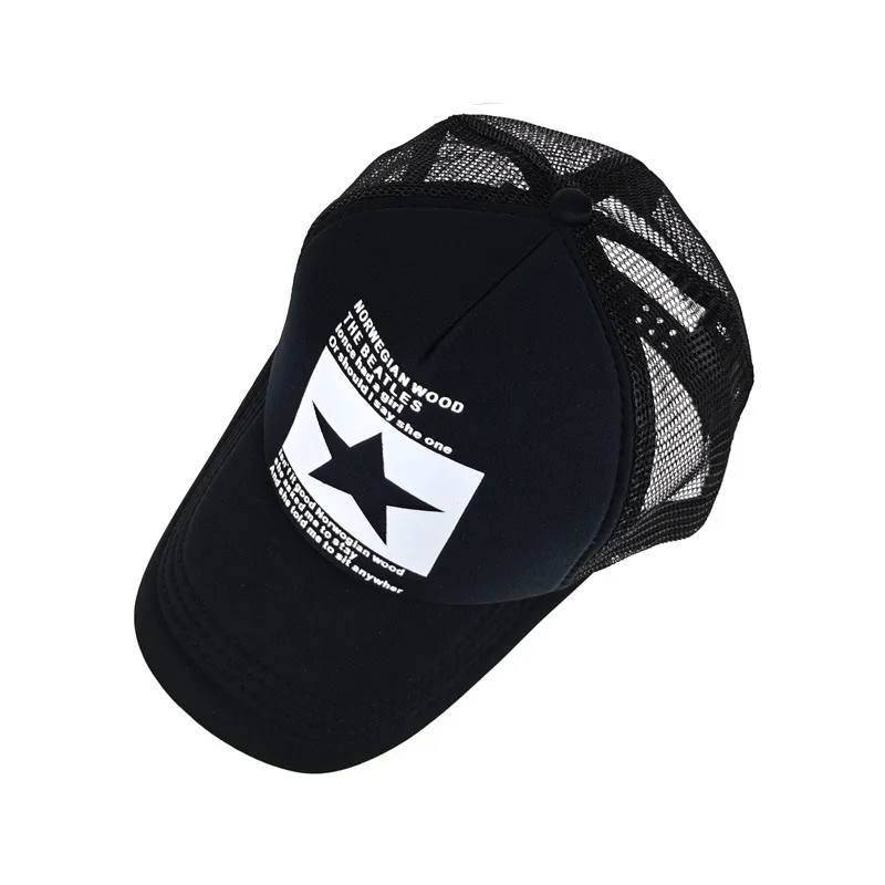 
Custom Logo New Design Man And Women Unstructured Snapback Foam Blank Mesh Trucker Hat Caps 