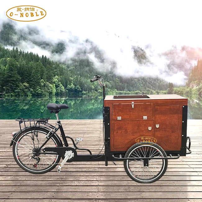 Commercial Mobile Food Truck for sale Take-out food  electric three-wheeled bicycle