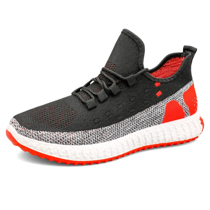 New design Casual Running Shoe Flying Knit Fashion Sport Shoes Sneakers For Men New Styles