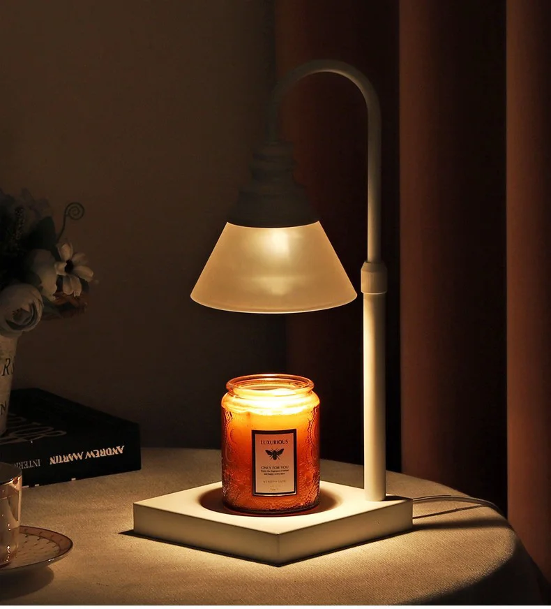 Heat Lighting Aroma Dimming Bedside Pink Scented Candles Luxury Electric Lamp Candle Warmer Lamp