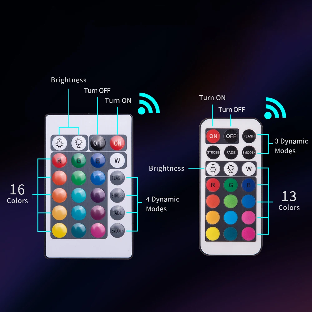3 шт. smd5050 rgb батарея Мини Погружные светодиодные лампы с дистанционным управлением в водонепроницаемые ip68 для вечеринки/свадьбы украшение