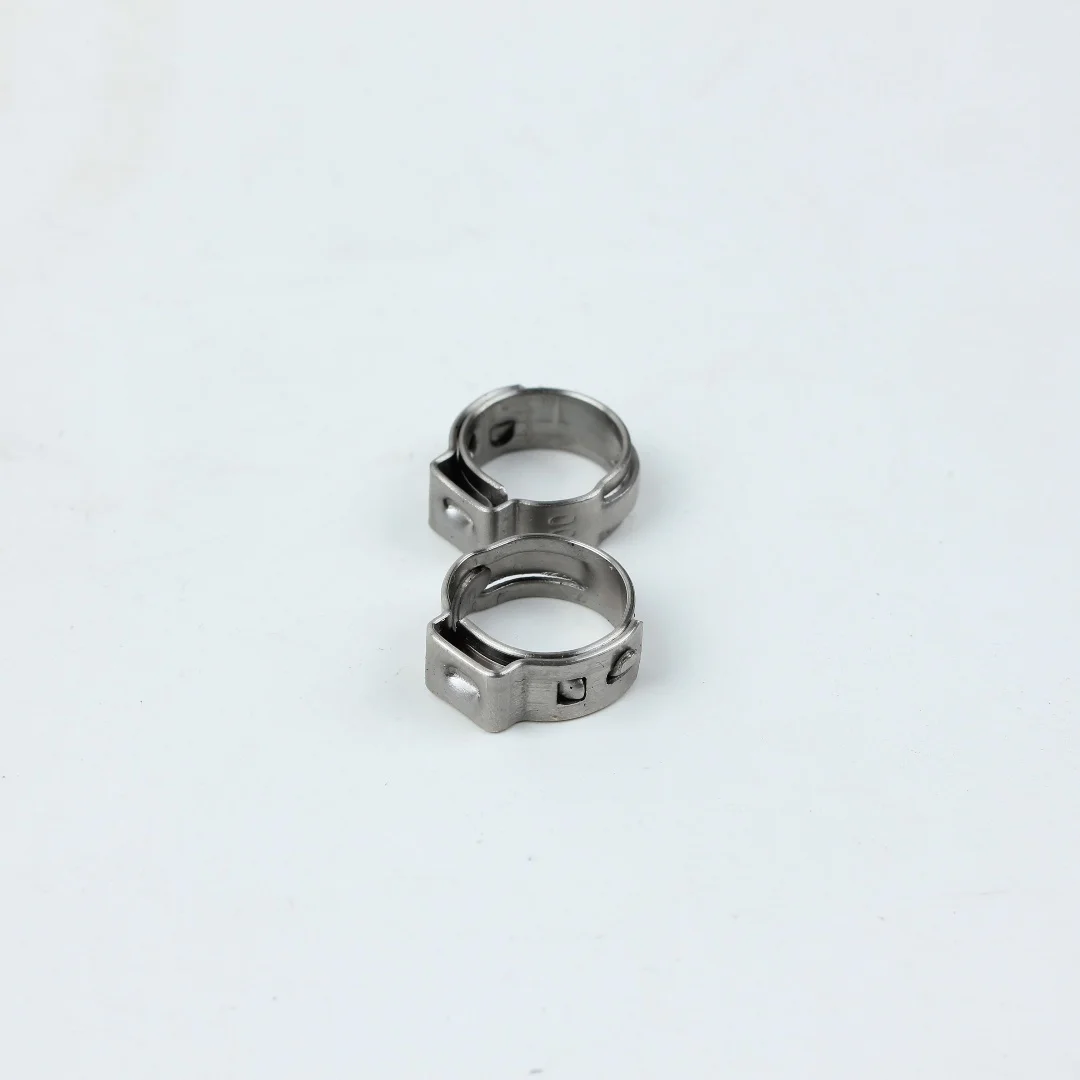 Stainless steel pipe clamp manufacturer direct sales Customized wholesale stainless steel single ear hose clamp