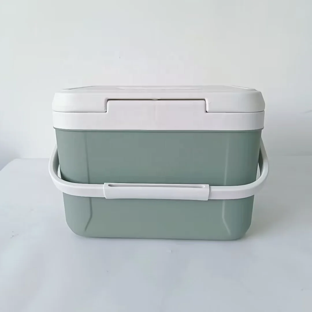 HS plastic cooler 5L small  ice bucket with logo  promotion for mini cooler  picnic sports hard food cooler keep item cooling