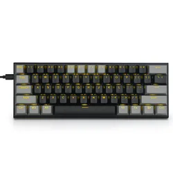 NEW Arrivals EYOOSO Z11 60% Keyboard Gamer LED Backlit Mechanical Gaming Laptop Keyboard 61keys