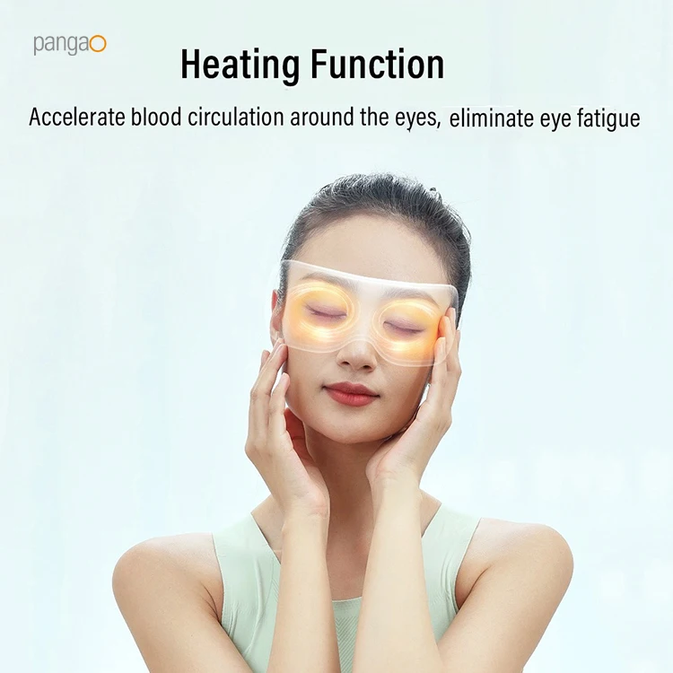 Health Care Products Rechargeable Foldable Smart Eye Care Electric Vibration Eye Massager Apparatus with Heat Compression