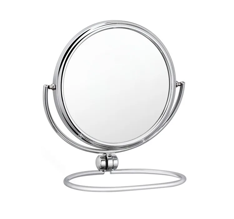 9 Inch Wall Mounted Shaving Mirror With Led Light 3X  Round Magnify Makeup Mirror Bath Mirror