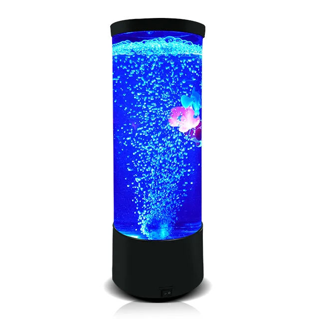 USB  Nightstand Color Changing Bubble Fish tank Desk Lamp Gift for Kids Men Women Dad Mom Novelty Gift