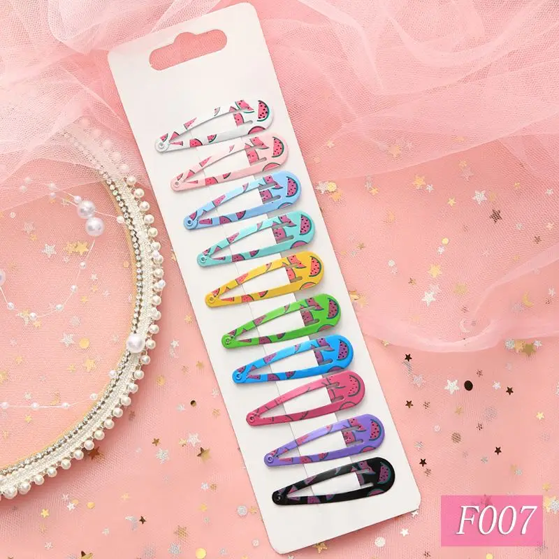 New product ideas 2023 New Design 5cm Printing BB Clip Cute Cartoon Children Hairpin Paint Girls Hairpin Hair Accessories