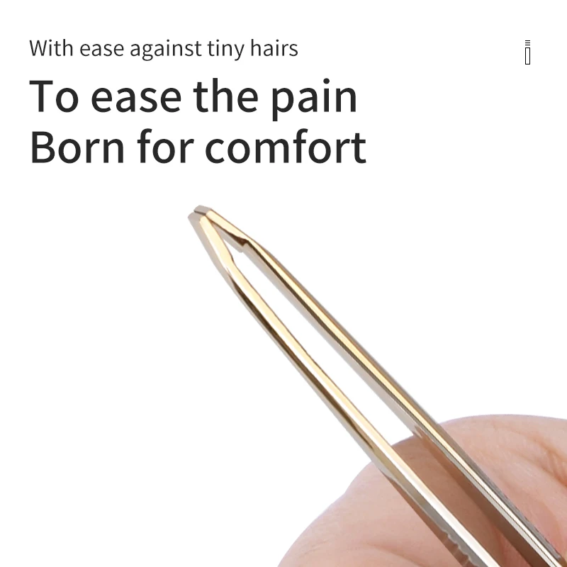 Lower MOQ  Fast Customized  Smart Private Label Silver  Gold Eyebrow  Tweezers