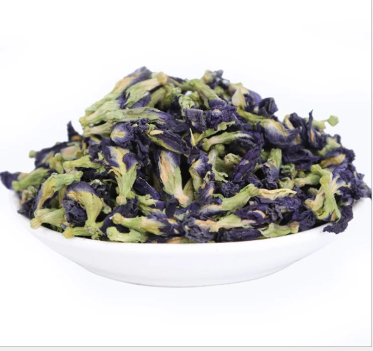 Drop ship Brand Quality Blue Tea Standard Natural Dried Butterfly Pea Flowers Tea