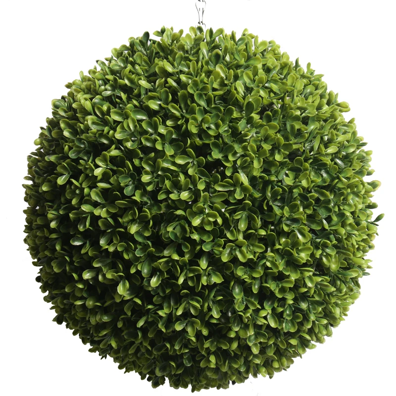 amazon hot selling artificial grass ball for indoor outdoor ceiling hanging decoration boxwood ball topiary grass ball
